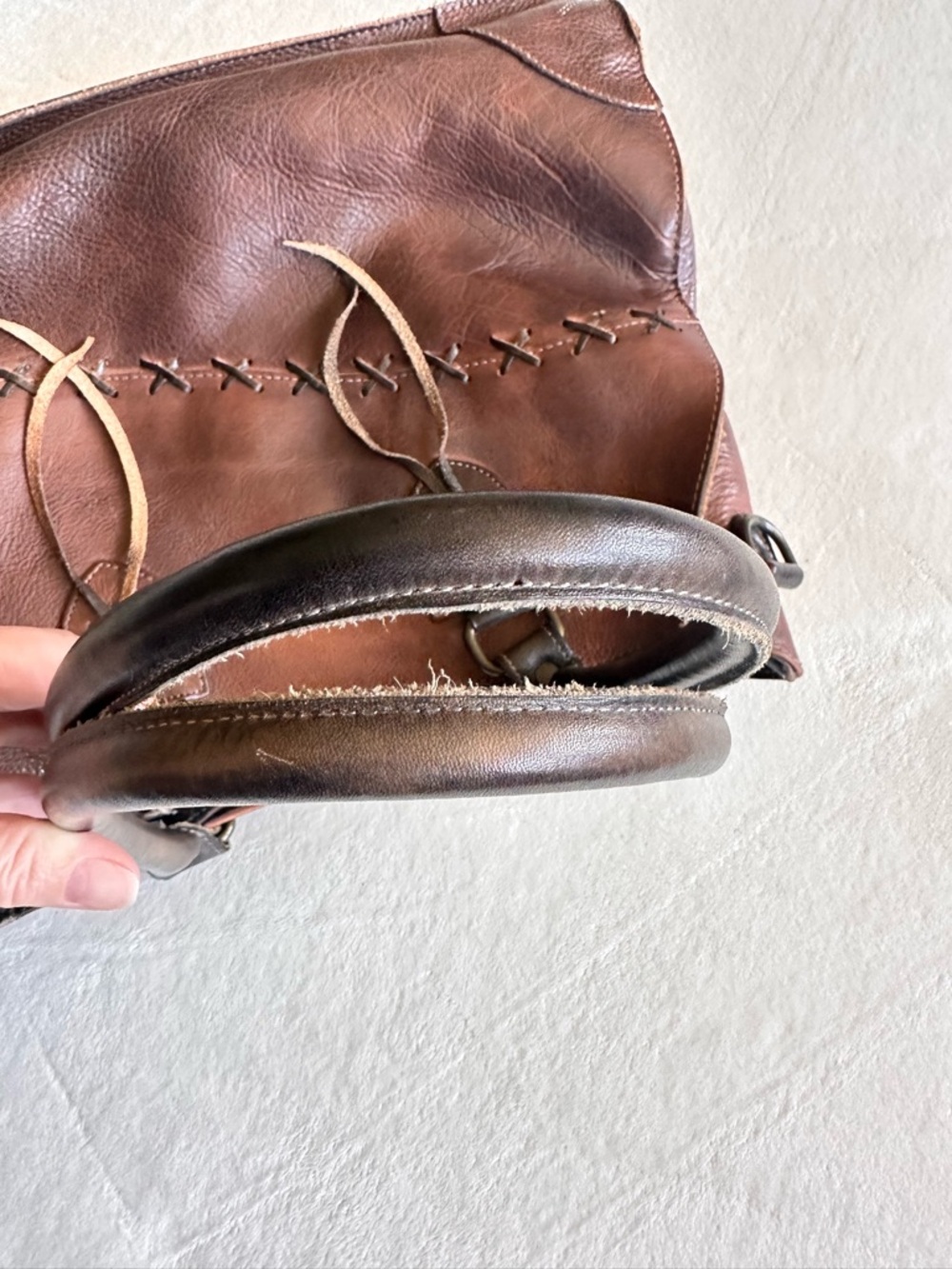 BED|STU Bruna Leather Tote - Teak Rustic Brown - Picture 7 of 11